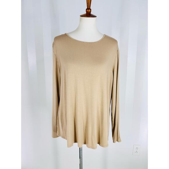CHICO’S Women’s Sparkling Beige Top Sz XL - Picture 1 of 10